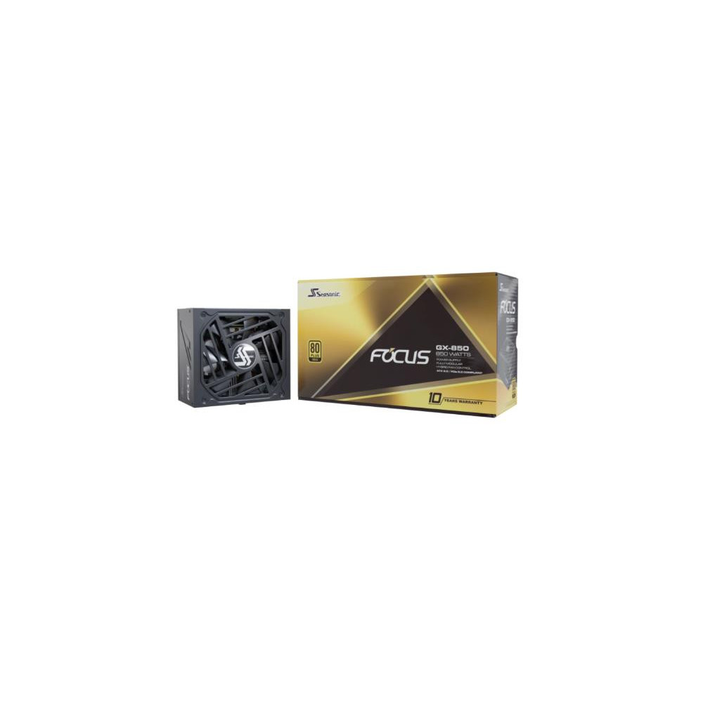 Power Supply|SEASONIC|FOCUS GX ATX 3.0|850 Watts|Efficiency 80 PLUS GOLD|MTBF 100000 hours|FOCUS-GX-850-V4