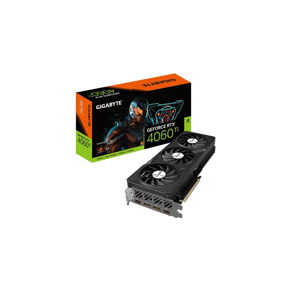 Graphics Card|GIGABYTE|NVIDIA GeForce RTX 4060 Ti|16 GB|GDDR6|128 bit|PCIE 4.0 16x|Memory 2595 MHz|Dual Slot