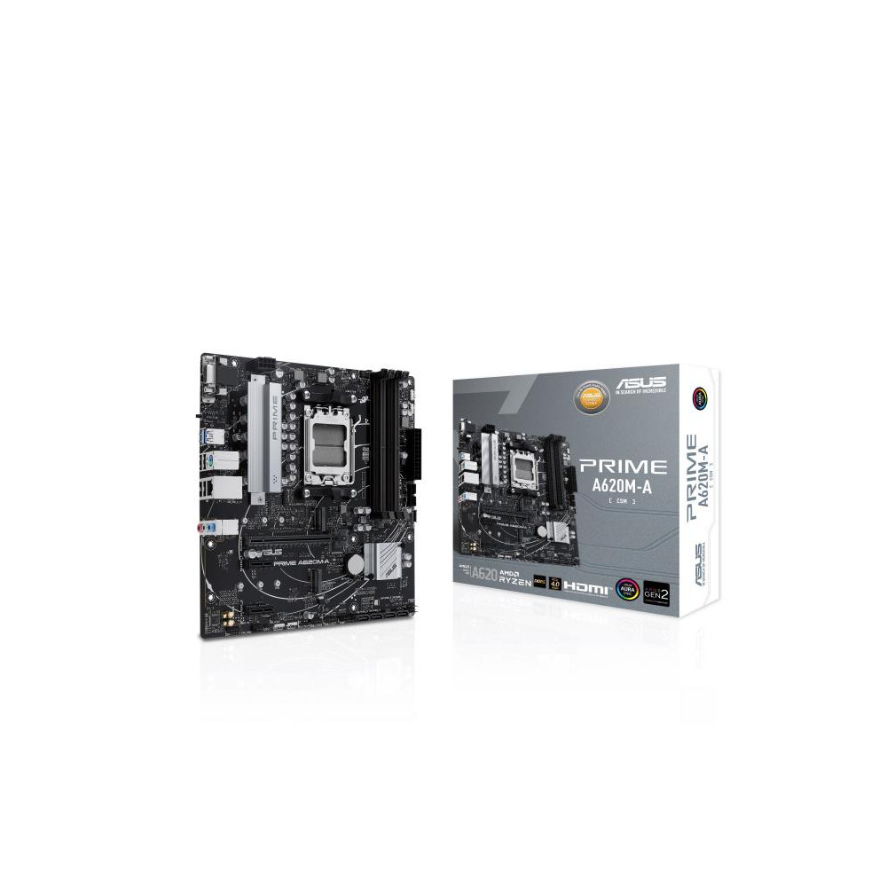 Mainboard|ASUS|AMD A620|SAM5|Micro-ATX|Memory DDR5|Memory slots 4|2xPCI-Express 3.0 1x|1xPCI-Express 4.0 16x|2xM.2|1x15pin
