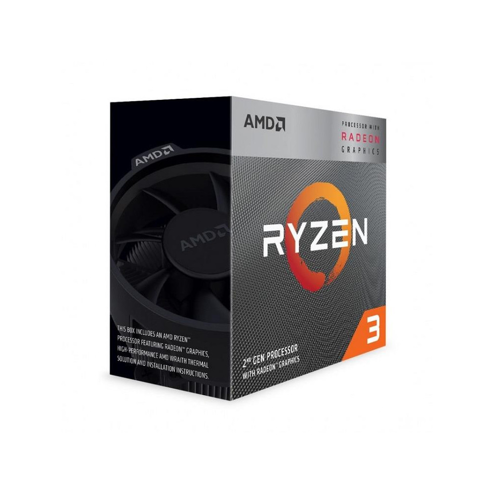 CPU|AMD|Ryzen 3|3200G|3600 MHz|Cores 4|4MB|Socket SAM4|65 Watts|GPU Radeon Vega 8|BOX|YD3200C5FHBOX