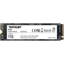 SSD|PATRIOT|P300|1TB|M.2|PCIE|NVMe|3D NAND|Write speed 1650 MBytes/sec|Read speed 2100 MBytes/sec|3.8mm|TBW 480 TB|P300P1TBM28