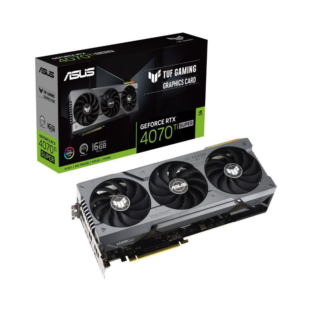 Graphics Card|ASUS|NVIDIA GeForce RTX 4070 Ti SUPER|16 GB|GDDR6X|256 bit|PCIE 4.0
