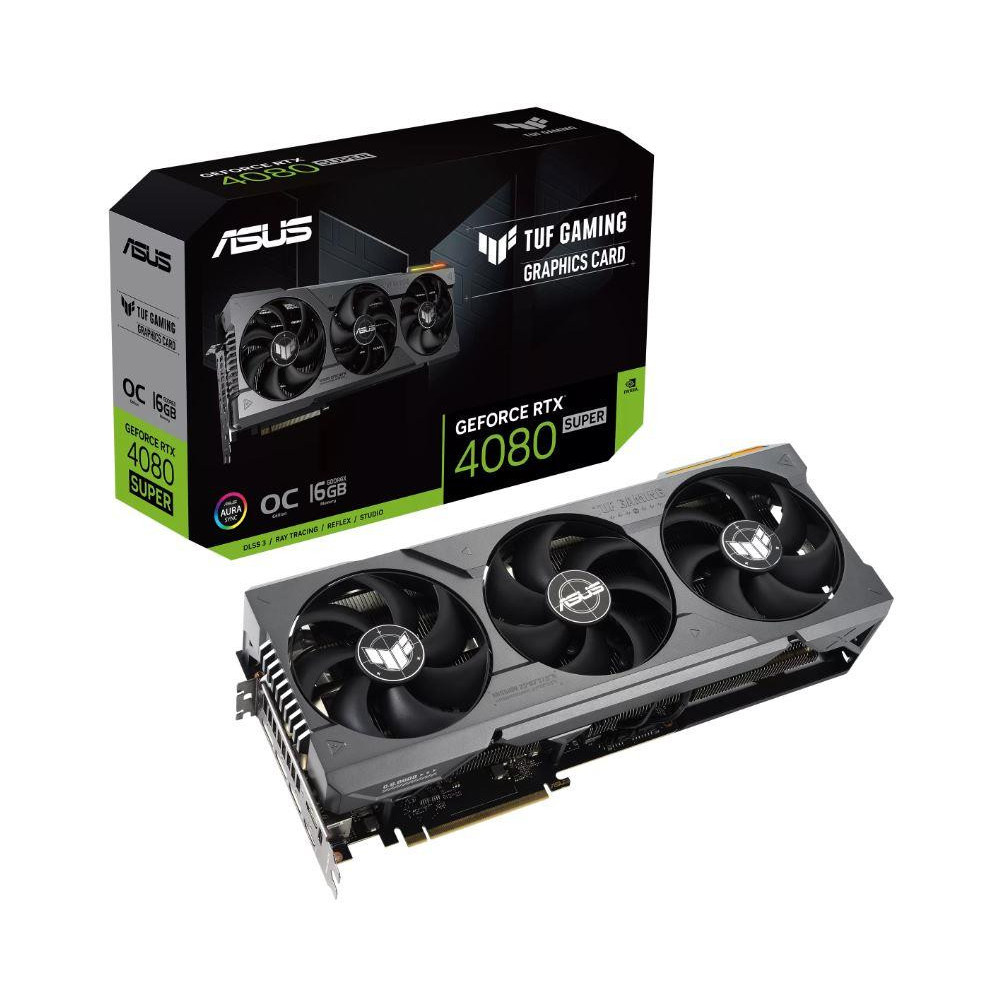 Graphics Card|ASUS|NVIDIA GeForce RTX 4080 SUPER|16 GB|GDDR6X|256 bit|PCIE 4.0 16x|2xHDMI|3xDisplayPort|TUF-RTX4080S-O16G-GAMING