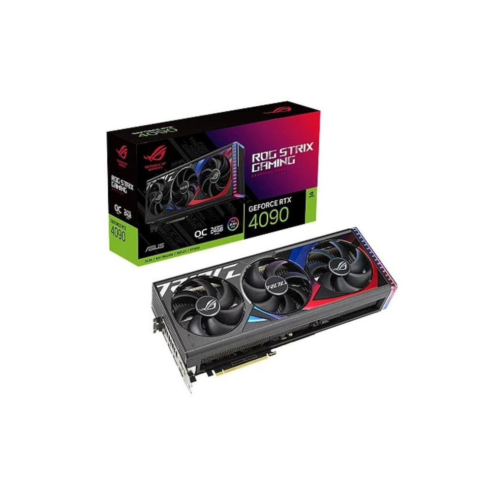 Graphics Card|ASUS|NVIDIA GeForce RTX 4090|24 GB|GDDR6X|PCIE 4.0 16x|2xHDMI|3xDisplayPort|ROG-STRIX-RTX4090O24G-GAM