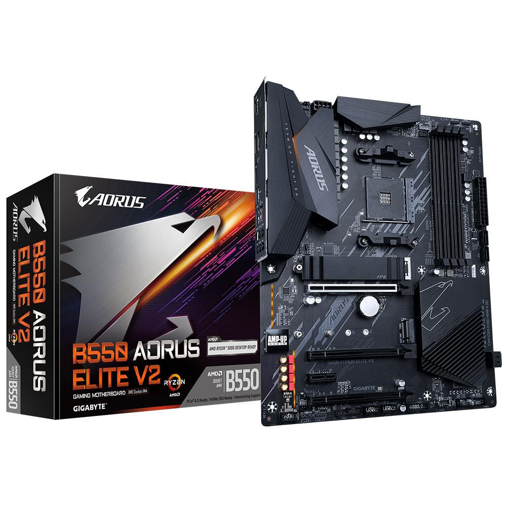 Mainboard|GIGABYTE|AMD B550|SAM4|ATX|Memory DDR4|Memory slots 4|1xPCI-Express 16x|2xPCI-Express 3.0 1x|1xPCI-Express 3.0