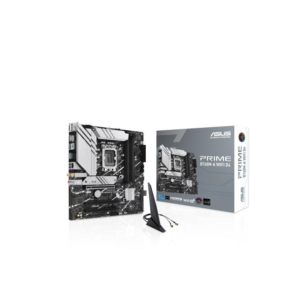 Mainboard|ASUS|Intel B760 Express|LGA1700|Micro-ATX|Memory DDR4|Memory slots 4|3xPCI-Express 4.0