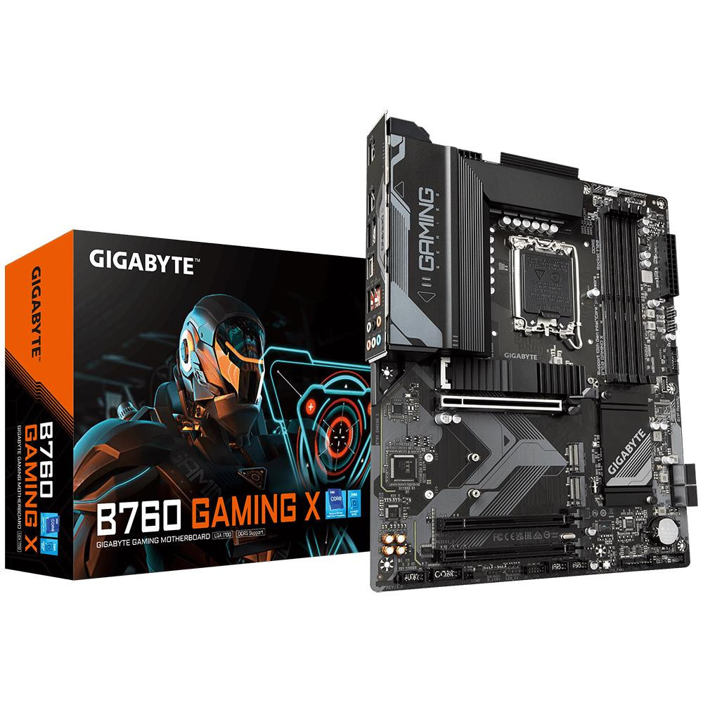 Mainboard|GIGABYTE|Intel B760 Express|LGA1700|ATX|Memory DDR5|Memory slots 4|2xPCI-Express 3.0 16x|1xPCI-Express 4.0