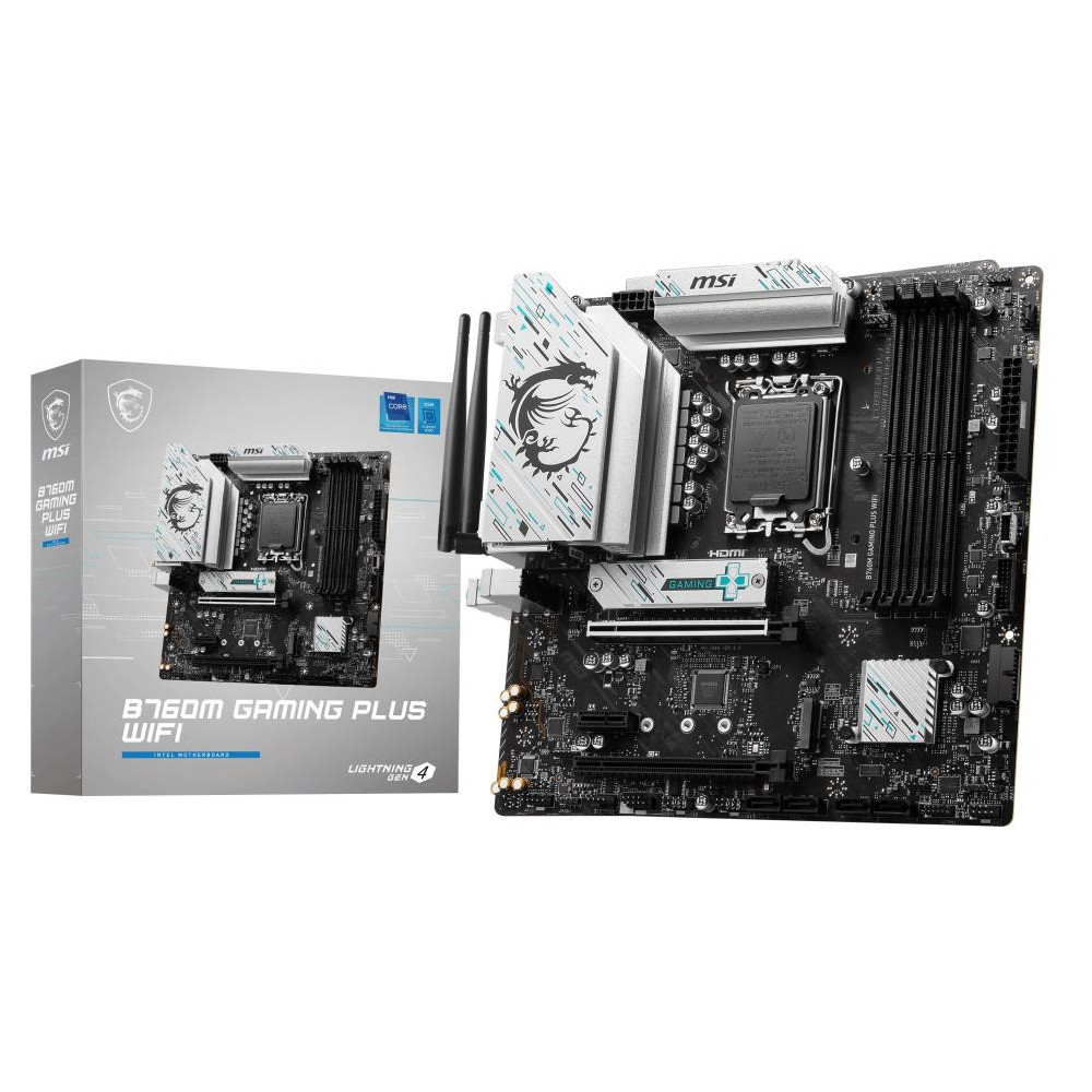 Mainboard|MSI|Intel B760 Express|LGA1700|Micro-ATX|Memory DDR5|Memory slots 4|1xPCI-Express 3.0 1x|1xPCI-Express 4.0 4x