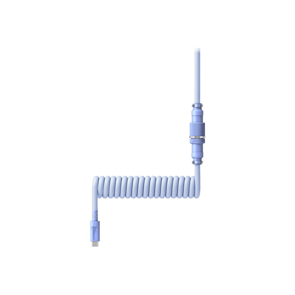HP HyperX USB-C Coiled Cable Light Purpl