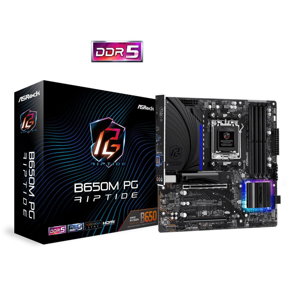 Mainboard|ASROCK|AMD B650|SAM5|MicroATX|Memory DDR5|Memory slots 4|2xPCI-Express 3.0 1x|2xPCI-Express 4.0