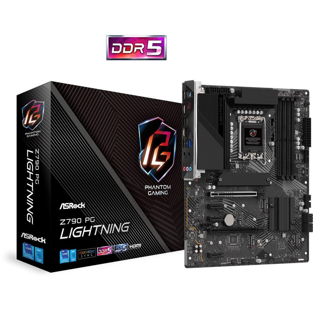 Mainboard|ASROCK|Intel Z790|LGA1700|ATX|Memory DDR5|Memory slots 4|3xPCI-Express 3.0 1x|1xPCI-Express 4.0 16x|1xPCI-Express 5.0