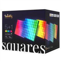 Twinkly|Squares Smart LED Panels Starter Kit (6 panels)|RGB – 16M+ colors