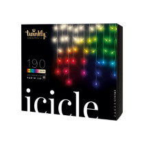 Twinkly Icicle Smart LED 190 RGBW (Multicolor + White), 5m, Transparent wire|Twinkly