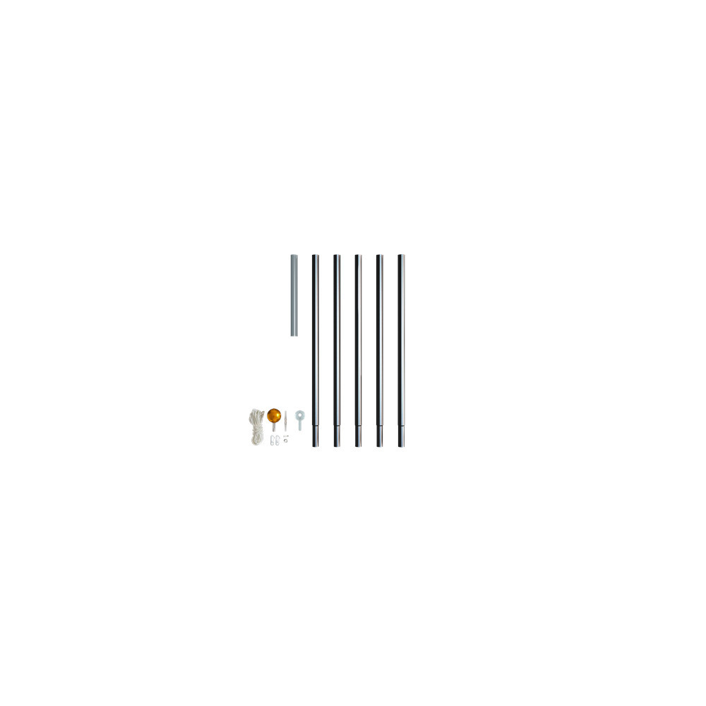 Twinkly Light Tree Pole 6m, Black Aluminum