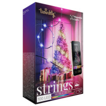 Twinkly Candies 100 Pearl-shaped RGB LEDs, Green Wire, USB-C