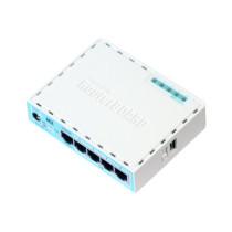 Mikrotik Wired Ethernet Router (No Wifi) RB750Gr3, hEX, Dual Core 880MHz CPU, 256MB RAM, 16 MB (MicroSD), 5xGigabit LAN, USB,