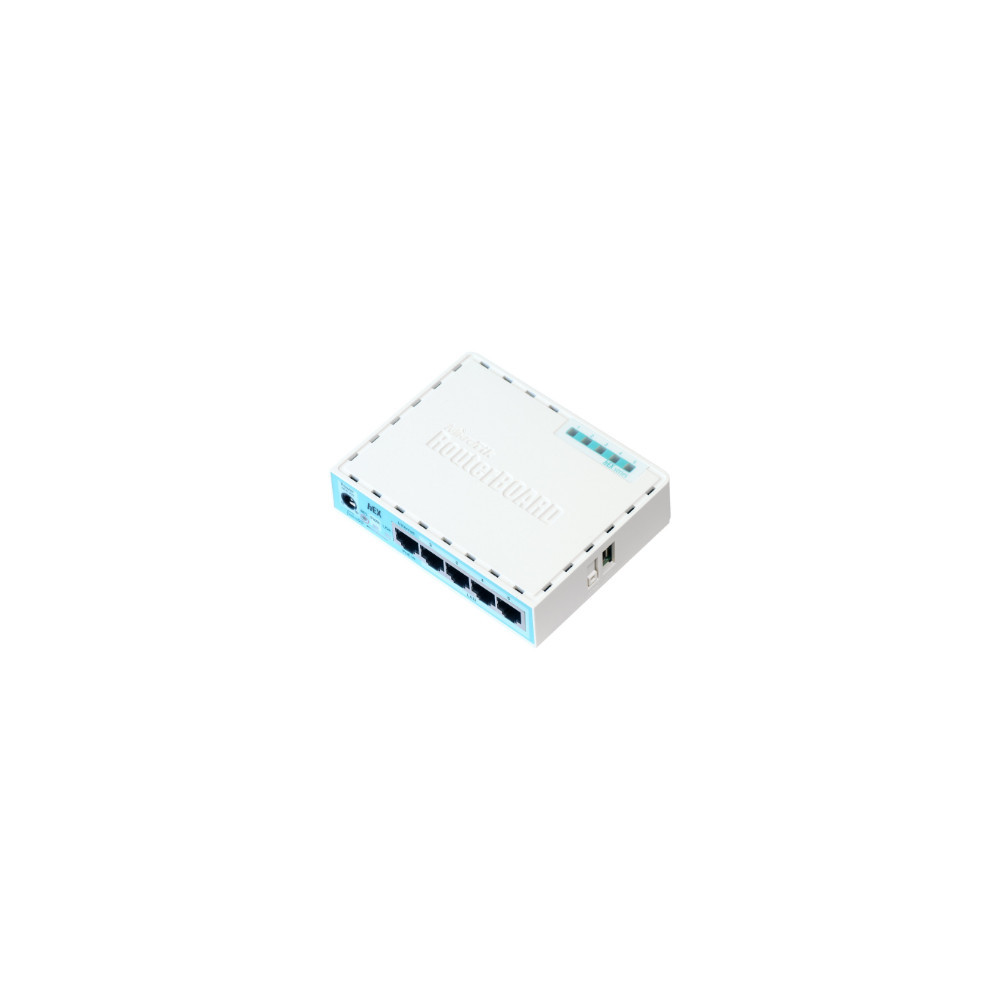 Mikrotik Wired Ethernet Router (No Wifi) RB750Gr3, hEX, Dual Core 880MHz CPU, 256MB RAM, 16 MB (MicroSD), 5xGigabit LAN, USB,