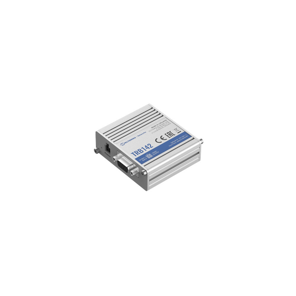 Teltonika TRB142003000 Gateway, 2G/3G/4G LTE (Cat 1), Equipped with RS232 for serial communication | LTE Gateway | TRB142 | No