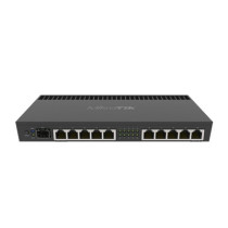 Mikrotik Wired Ethernet Router RB4011iGS+RM, Quad-core 1.4Ghz CPU, 1GB RAM, 512 MB, 1xSFP+, 1xSerial console port, PCB