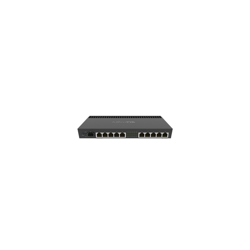 Mikrotik Wired Ethernet Router RB4011iGS+RM, Quad-core 1.4Ghz CPU, 1GB RAM, 512 MB, 1xSFP+, 1xSerial console port, PCB