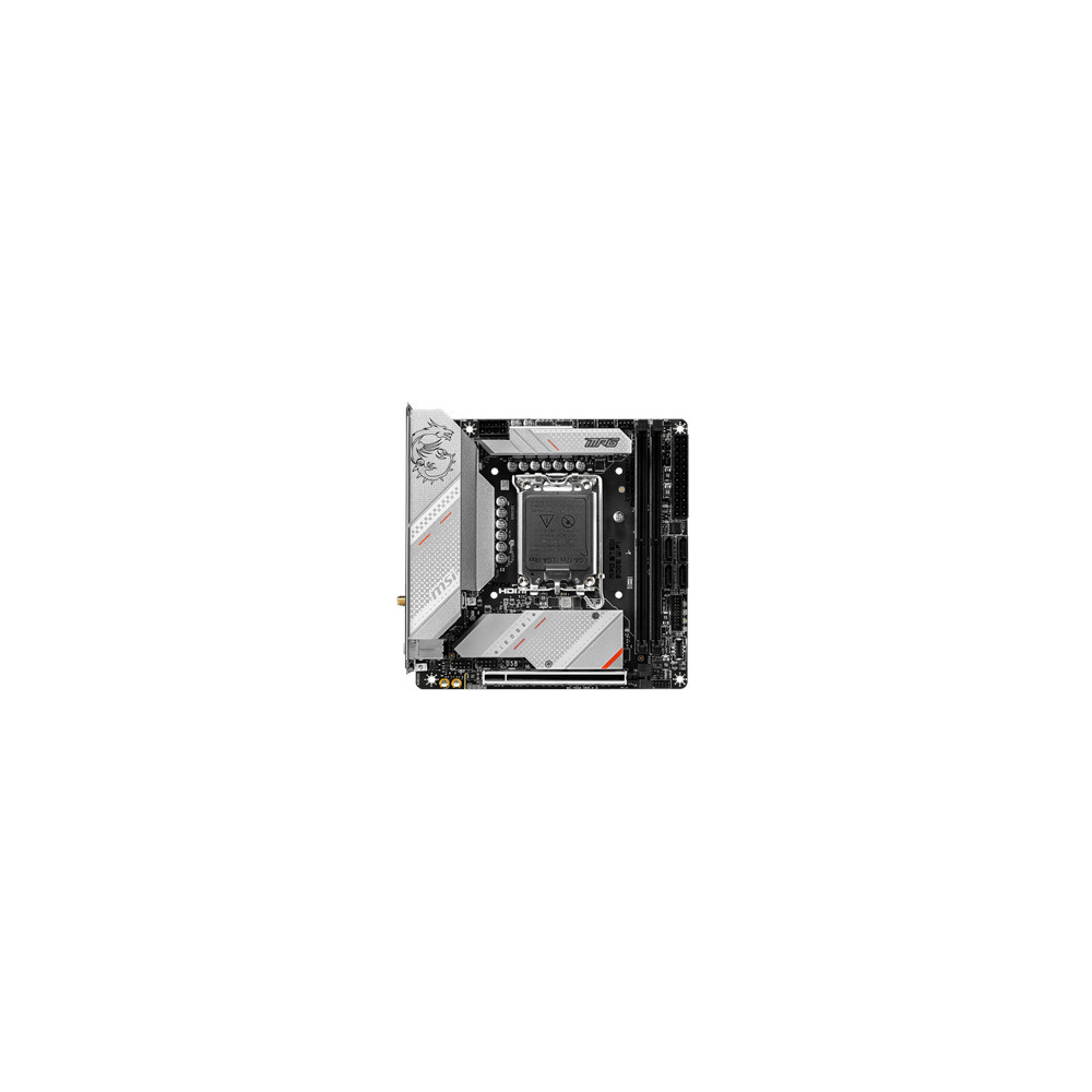 MSI | MPG B760I EDGE WIFI | Processor family Intel | Processor socket LGA1700 | DDR5 DIMM | Memory slots 2 | Supported hard