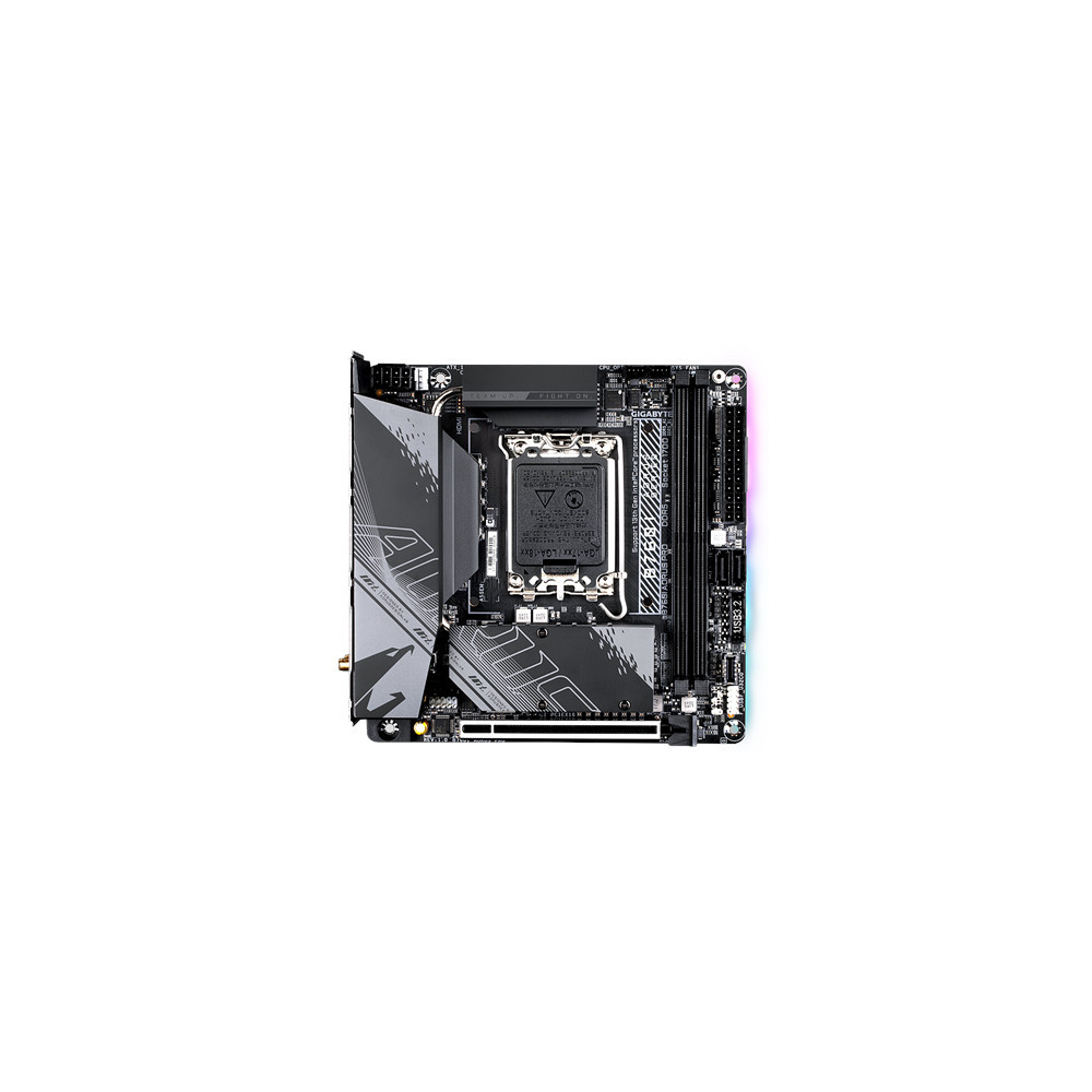 Gigabyte | B760I AORUS PRO 1.0 | Processor family Intel | Processor socket LGA1700 | DDR5 DIMM | Memory slots 2 | Supported