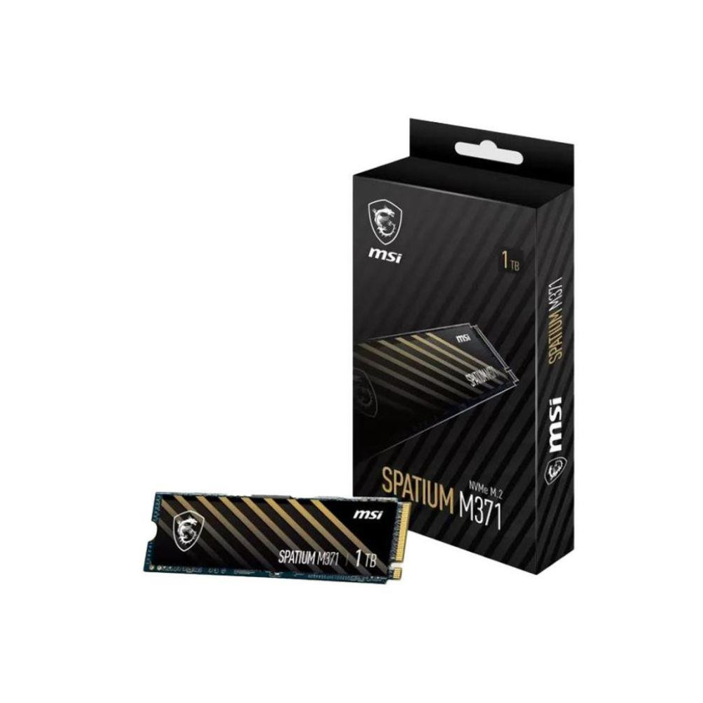 SSD|MSI|SPATIUM M371|1TB|M.2|PCIE|NVMe|3D NAND|Write speed 1700 MBytes/sec|Read speed 2350 MBytes/sec|2.15mm|TBW 210 TB|MTBF