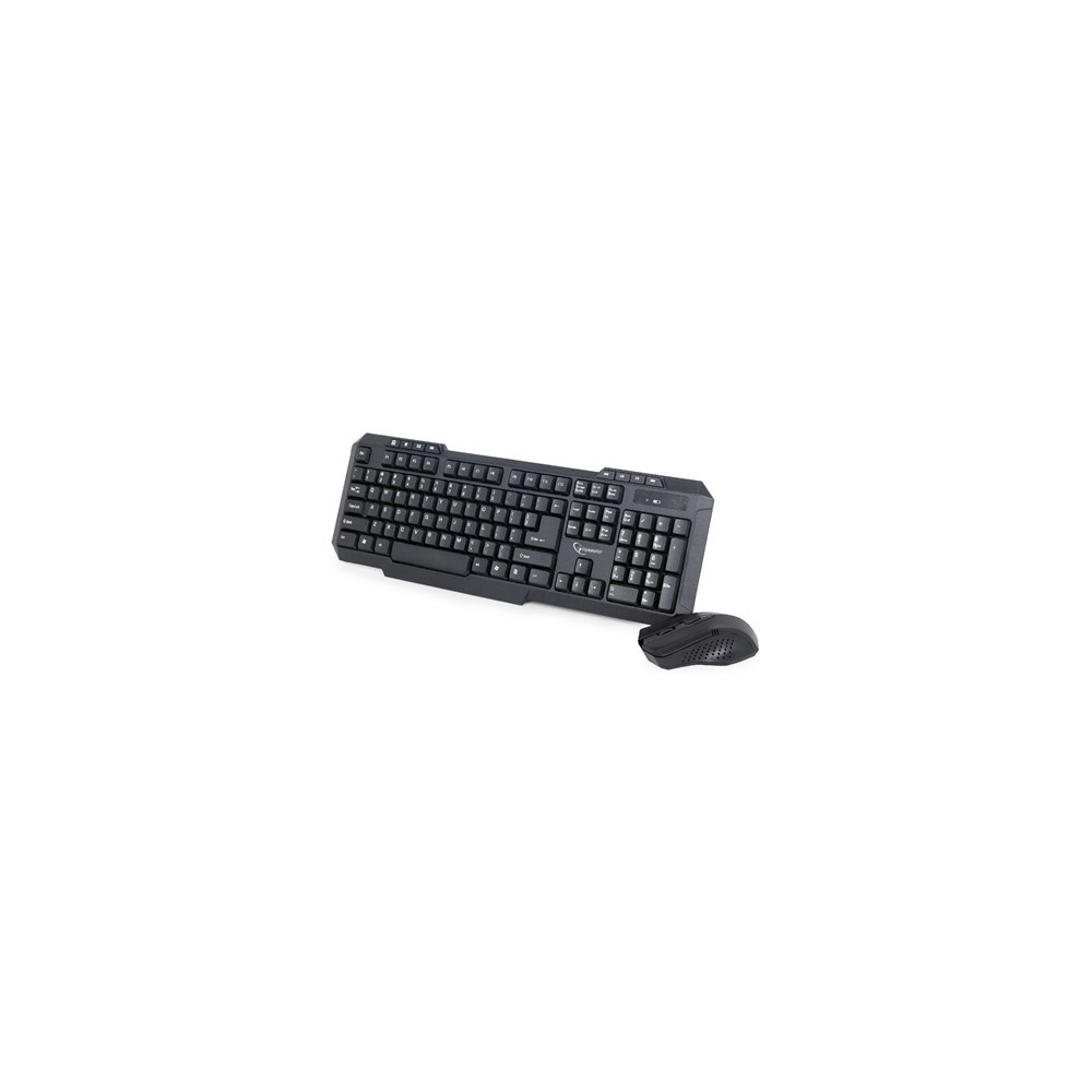 Gembird | Desktop Set | KBS-WM-02 | Keyboard and Mouse Set | Wireless | Mouse included | US | Black | USB | US | 450 g |