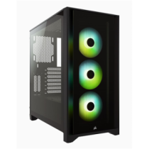 Corsair|||Tempered|Glass|Mid-Tower|ATX|Case|||iCUE|4000X|RGB|||Side