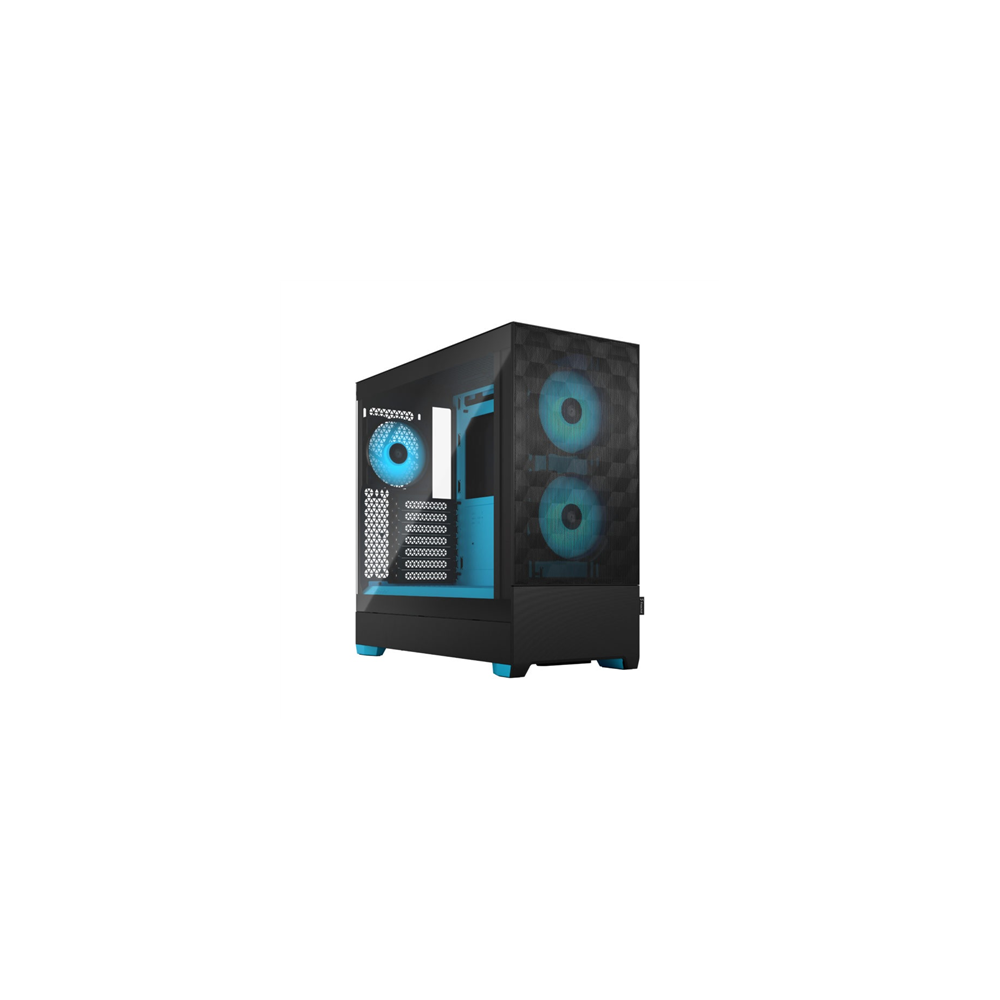 Fractal|Design|||Pop|Air|RGB|||Side|window|||Cyan|Core|TG|Clear|Tint