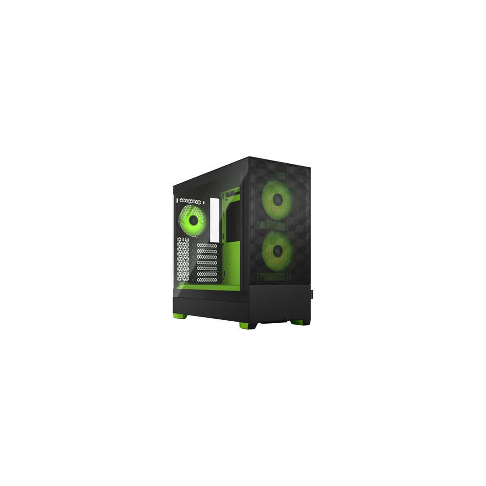 Fractal|Design|||Pop|Air|RGB|||Side|window|||Green|Core|TG|Clear