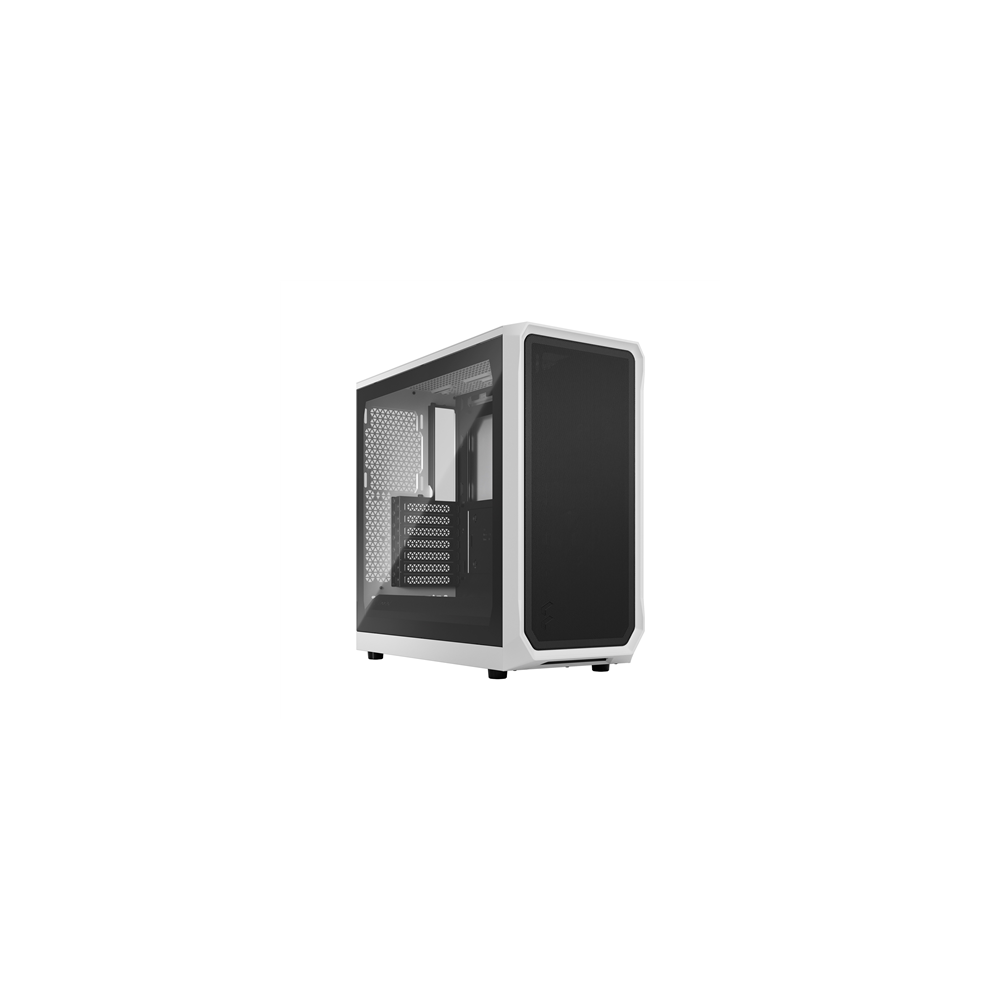 Fractal|Design|||Focus|2|||Side|window|||White|TG|Clear|Tint|||Midi
