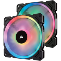 Corsair|||Dual|Light|Loop|RGB|LED|PWM|Fan,|2|Fan|Pack|with|Lighting