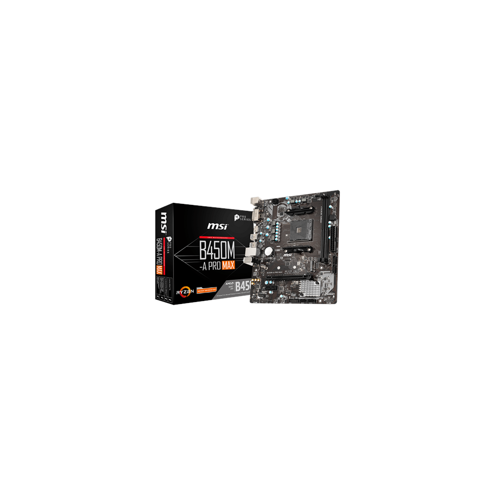 MSI|||B450M-A|PRO|MAX|||Processor|family|AMD|||Processor|socket|AM4