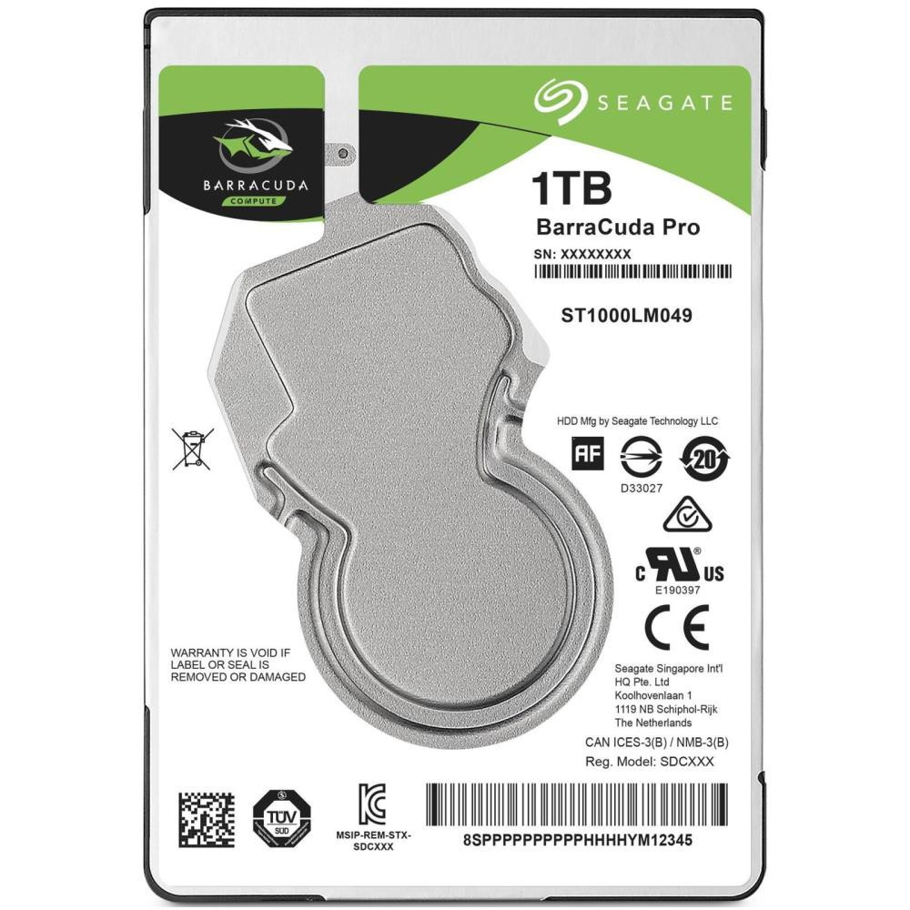 HDD|SEAGATE|Barracuda|Pro|1TB|SATA|3.0|128|MB|7200|rpm|Discs/Heads