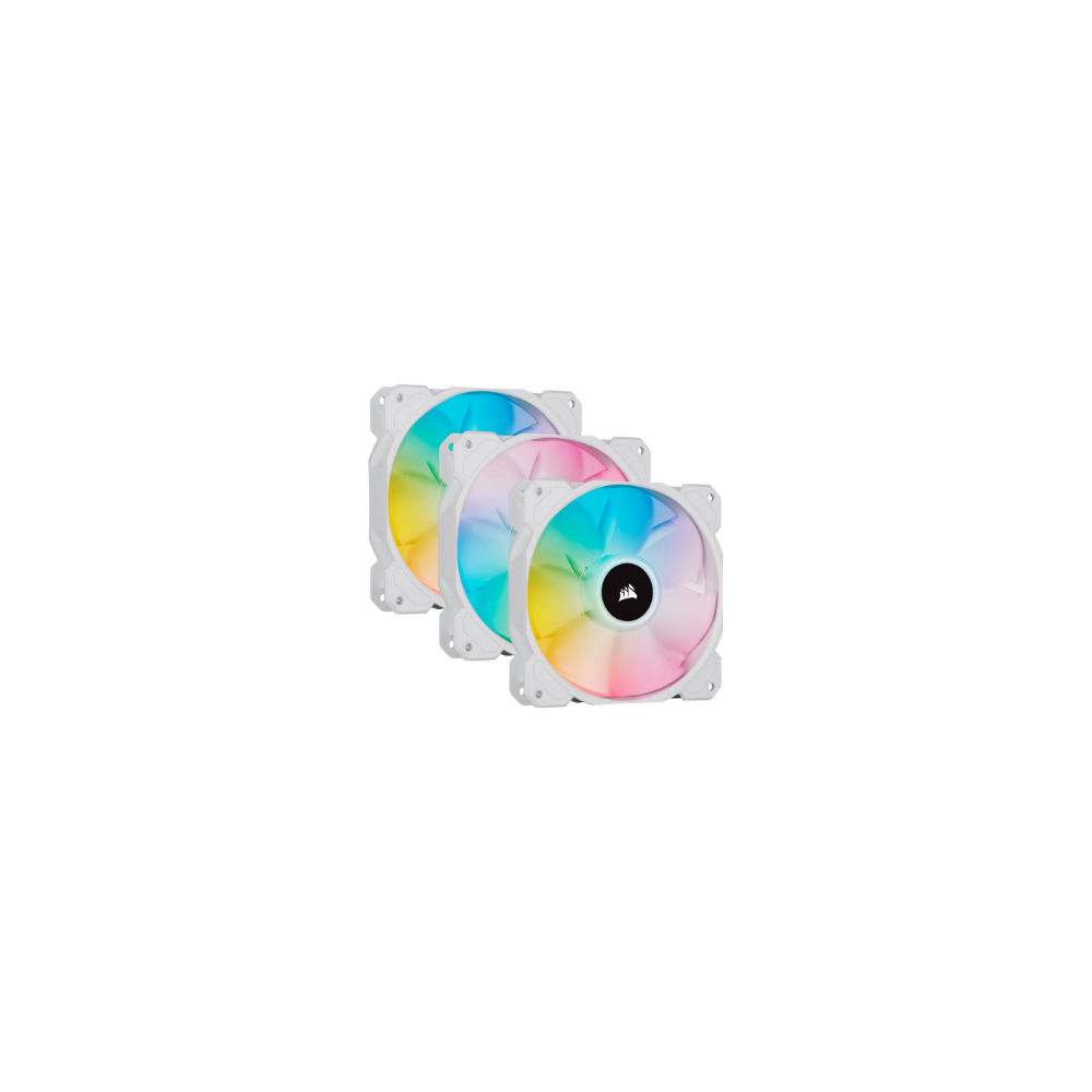 Corsair|||120mm|White|PWM|Fan,|Triple|Pack|with|Lighting|Node|CORE