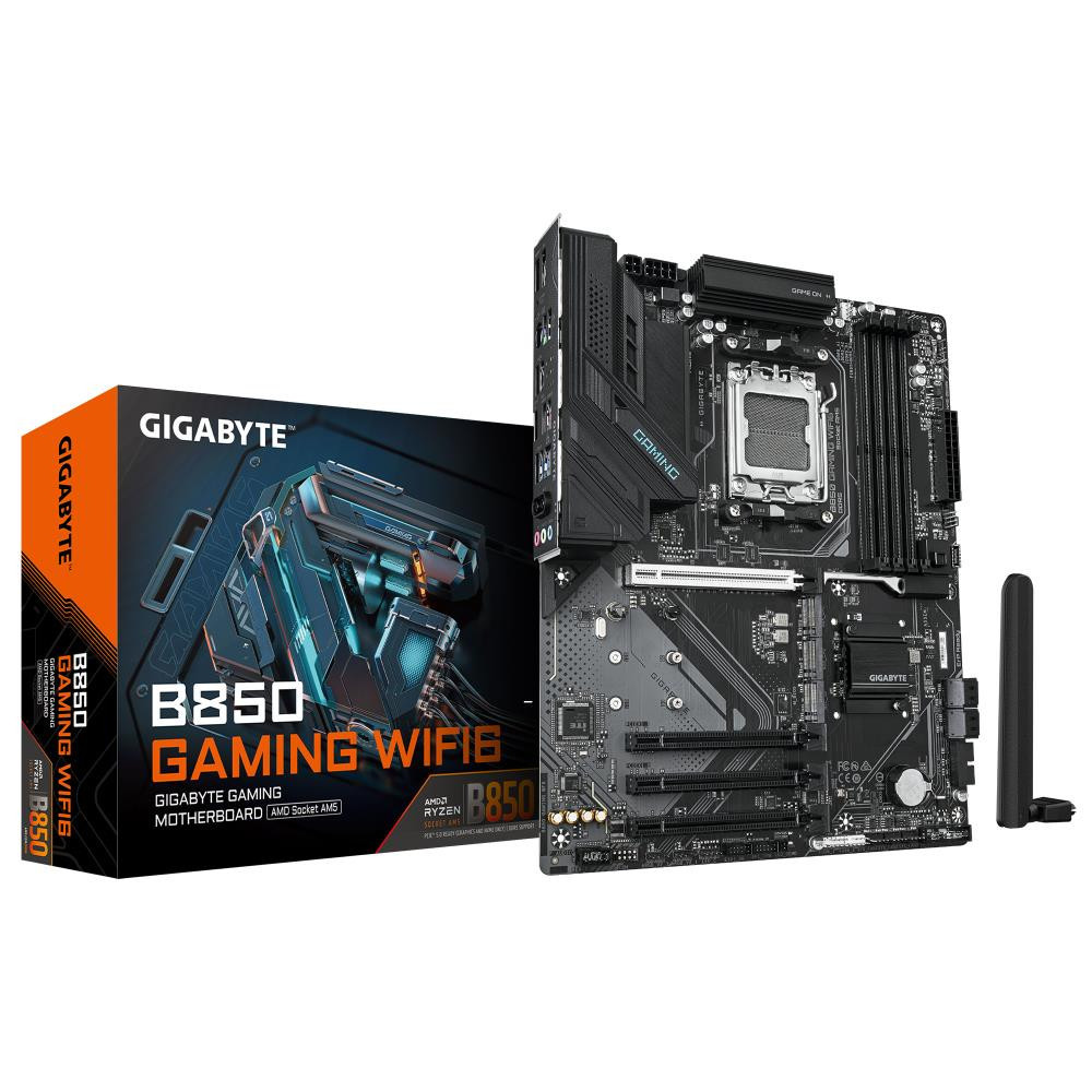 Mainboard|GIGABYTE|AMD|B850|SAM5|ATX|Memory|DDR5|Memory|slots|4
