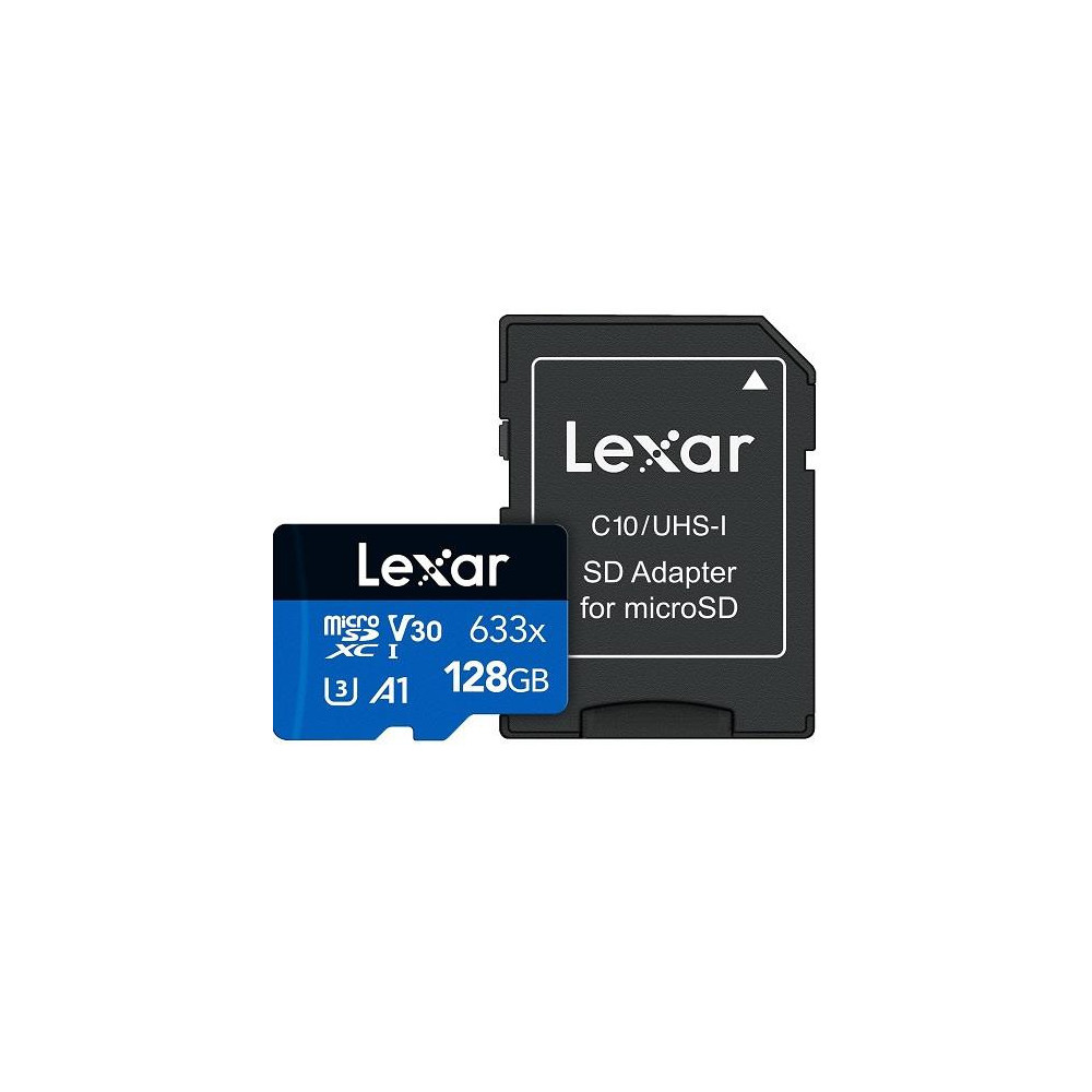 MEMORY MICRO SDXC 128GB UHS-I/W/ADAPTER LSDMI128BB633A LEXAR