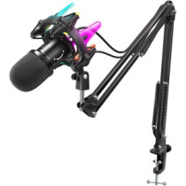 FIFINE|K651|RGB|Black|(Juodas)|Komplektas:|Kondensatorinis|+