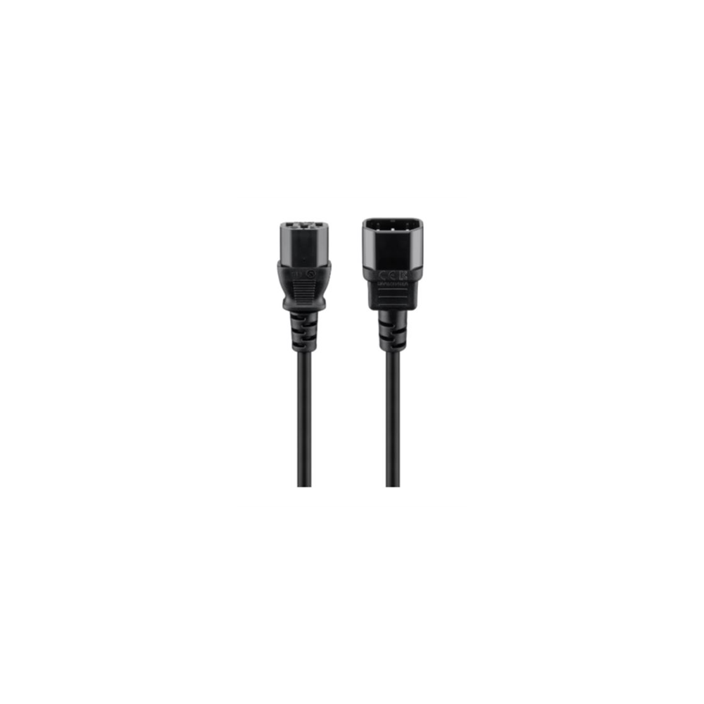 Goobay | Cold-device extension cord | 39203 | Black