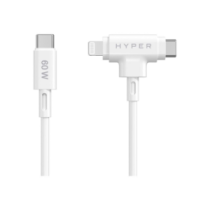 Hyper|HyperJuice|Silicone|USB-C|to|USB-C|and|Lightning|Hybrid|60W
