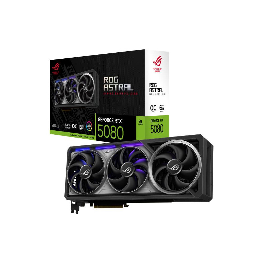 Graphics|Card|ASUS|NVIDIA|GeForce|RTX|5080|16|GB|GDDR7|256|bit|PCIE