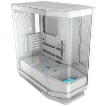 COUGAR | FV270 White | PC Case | Mid tower / Tempered, Curved Glass Perimeter / Quick Detachable Air Filters / Up to 9 Fans