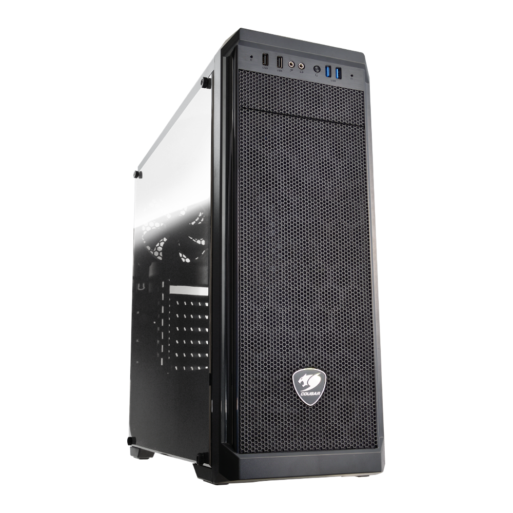 COUGAR | MX330-G | PC Case | Mid Tower / Mesh Front Panel / 1 x 120mm Fan / TG Left Panel