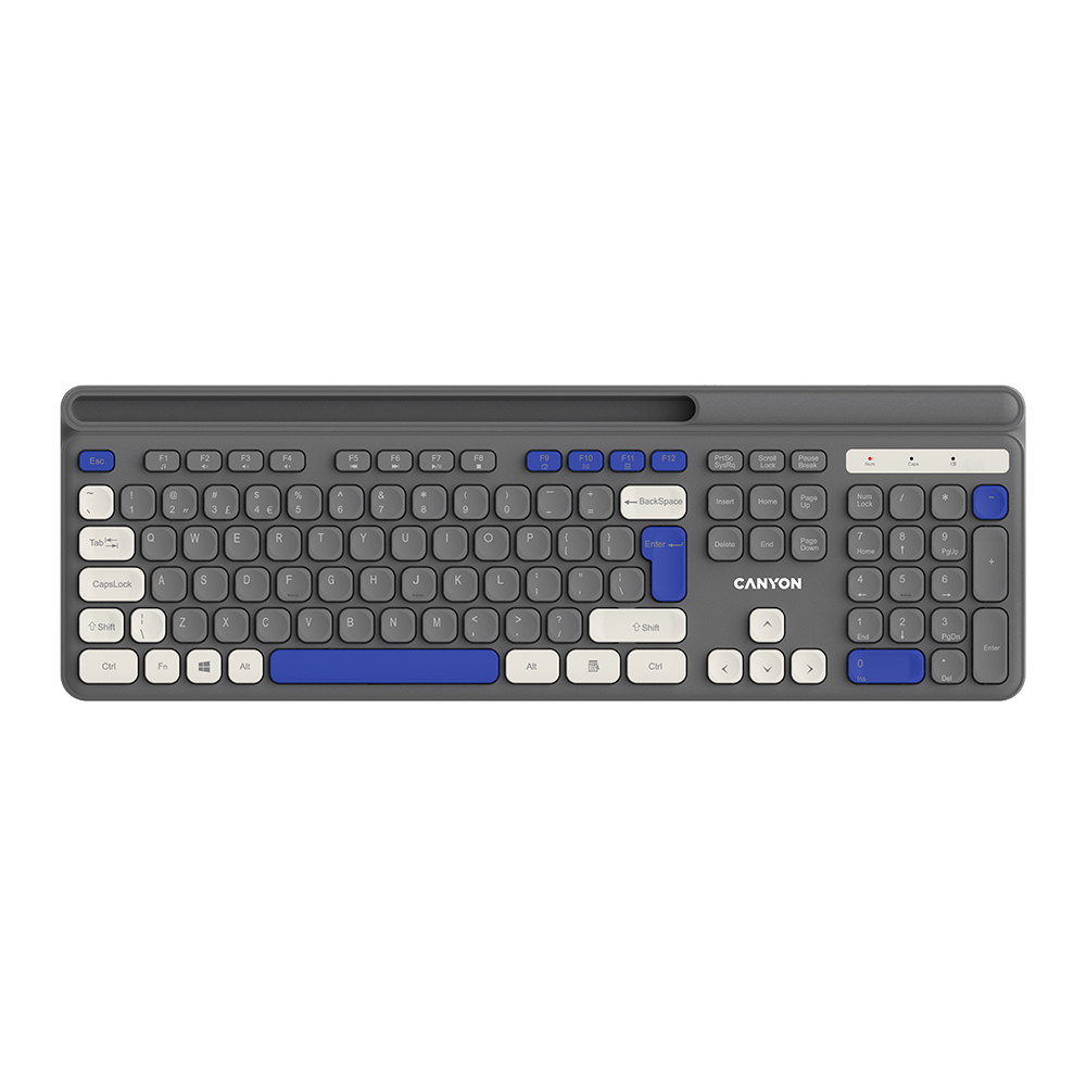 CANYON keyboard HKB-W03 EN AAA Wireless Grey