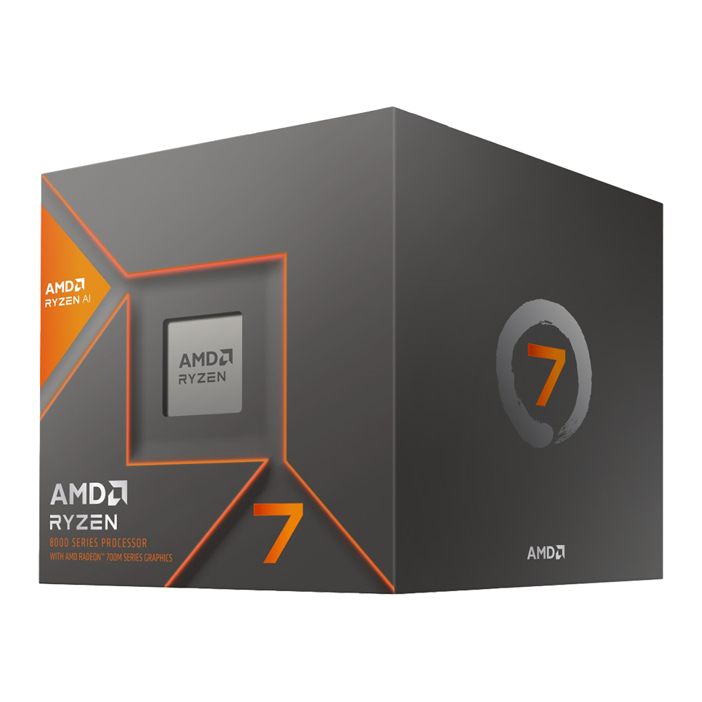 AMD CPU Desktop Ryzen 7 8C/16T 8700F (4.1GHz/5.0GHz,24MB,65W,AM5) box, with Wraith Stealth Cooler