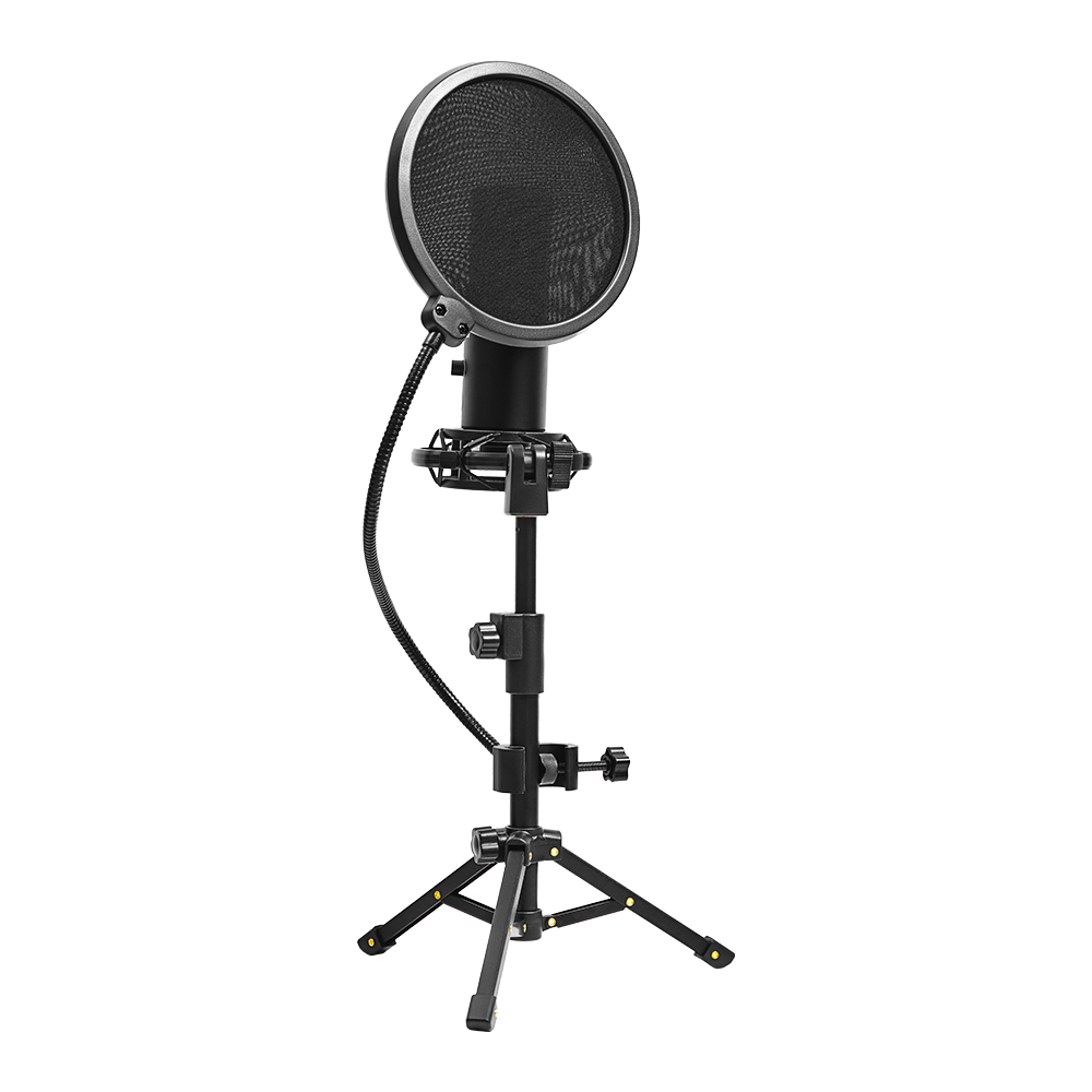 LORGAR|Voicer|721,|Gaming|Microphone,|Black,|USB|condenser|with|and