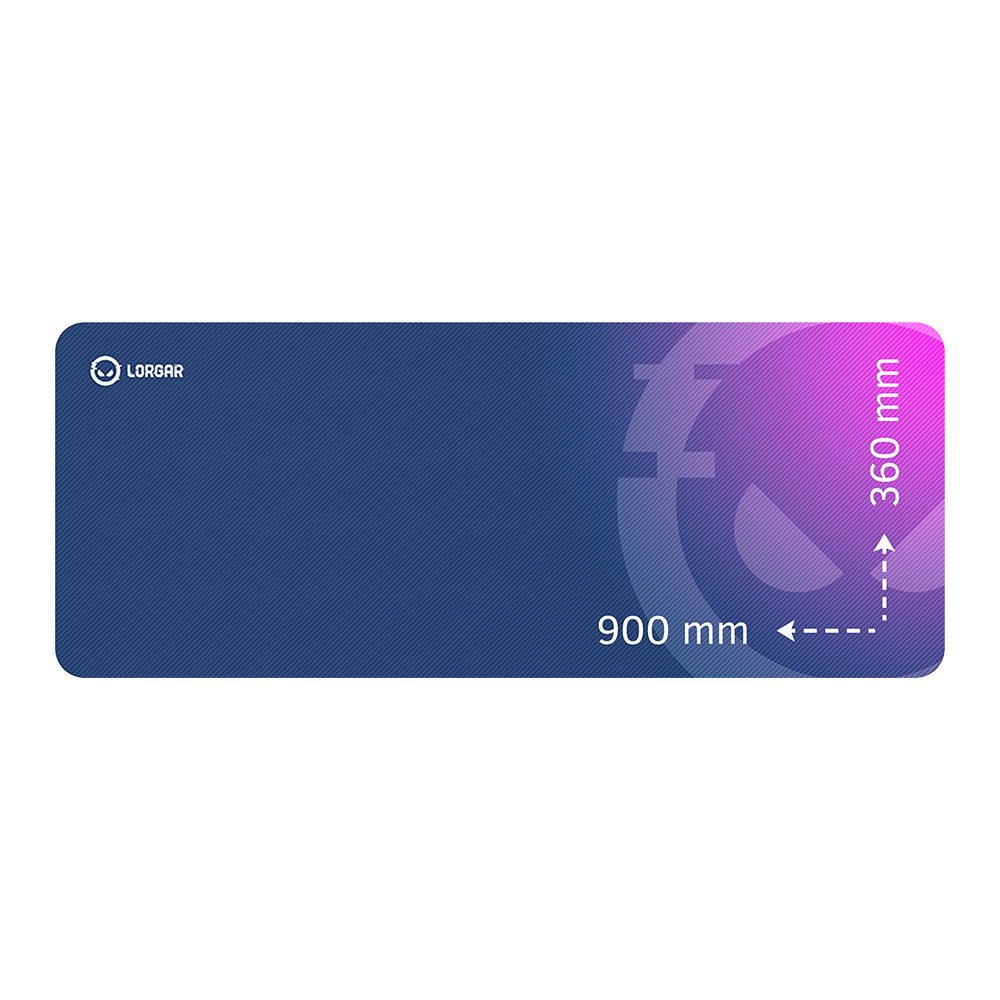 Lorgar|Main|139,|Gaming|mouse|pad,|High-speed|surface,|Purple|rubber