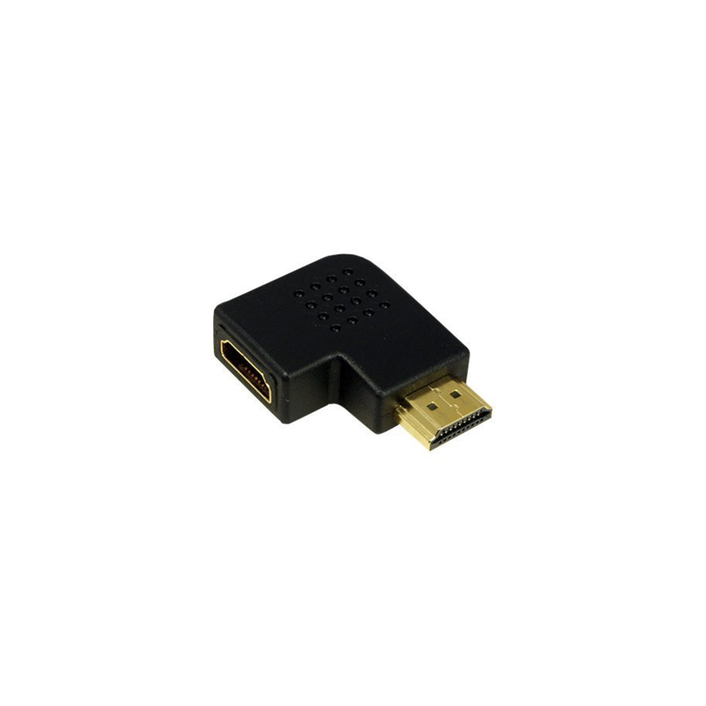 HDMI Adapter, AM to AF in 90 degree flat angled | Logilink