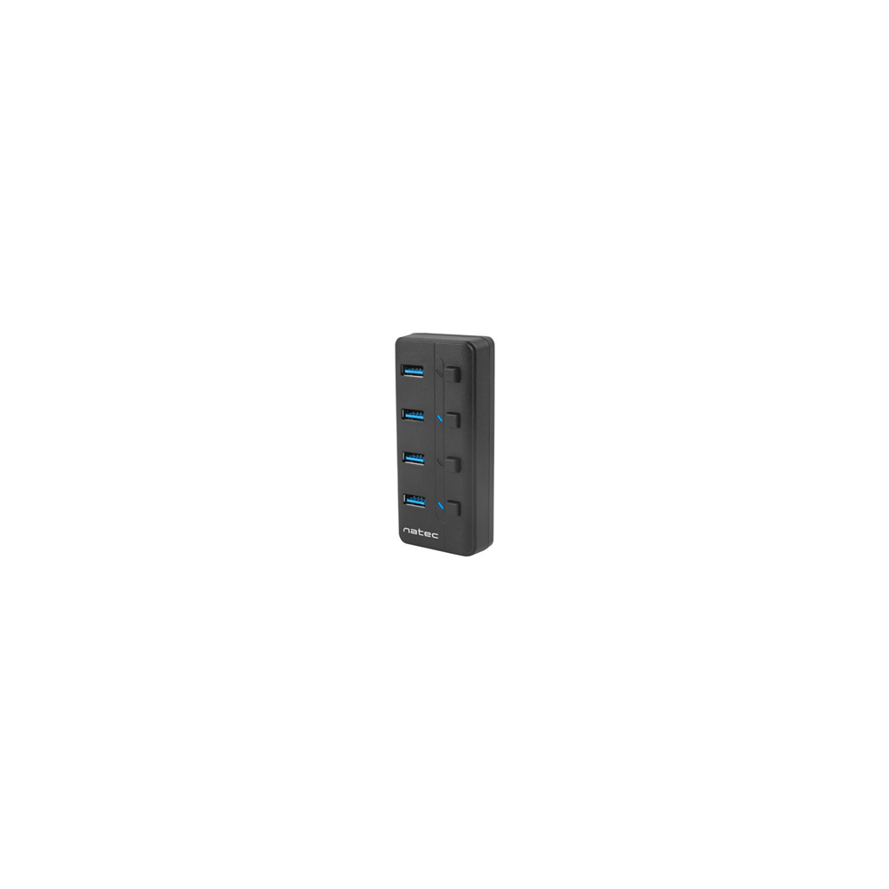 Natec|USB|3.0|HUB,|Mantis|2,|4-Port,|On/Off|with|AC|Adapter|||Natec